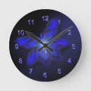 Buscar mariposa azul relojes de pared Para ella