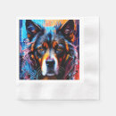 Buscar perro servilletas Abstracto