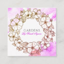 Buscar madera floral tarjetas de visita Florista