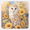 Buscar sunflower cuadradas pegatinas Acuarela