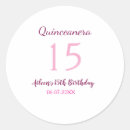 Buscar 15 años pegatinas Feliz 15° cumpleaños