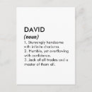 Buscar nombre de david postales Para él