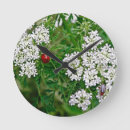 Buscar mariquita relojes de pared Flor