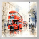 Buscar autobús de dos pisos posters Londres