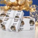 Buscar wolf papel de regalo Animal