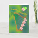 Buscar arpa irlandesa tarjetas Shamrock