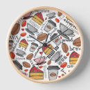 Buscar taza café de relojes de pared Lata