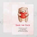 Buscar oso de peluche marrón invitaciones Acuarela