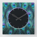 Buscar peacock relojes de pared Wildlife