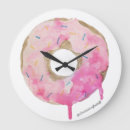Buscar donut relojes de pared Rosa