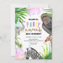 Buscar animales de la selva invitaciones Para niños