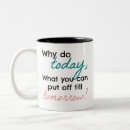 Buscar procrastinator tazas Dilación