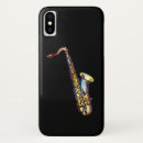 Buscar saxofón iphone fundas Negro