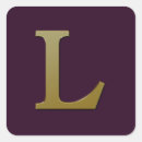 Buscar letra l monograma postales Dorado