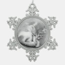 Buscar gatitos adornos Nieve