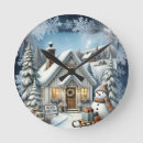 Buscar navidad del vintage relojes de pared Adorable