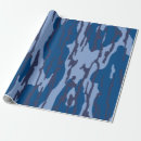 Buscar camuflaje azul papel de regalo Patrón