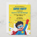 Buscar super héroes invitaciones Chico