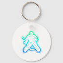 Buscar portero de hockey llaveros Red