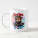 Buscar mono divertido tazas Para ella