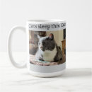 Buscar gato gris y blanco tazas Adorable