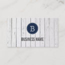 Buscar madera pintada tarjetas de visita Azul