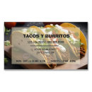 Buscar taco tarjetas de visita Taquizas