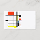 Buscar mondrian tarjetas de visita Geométrico