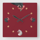 Buscar pollo divertido relojes de pared Humor