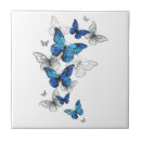 Buscar mariposa azul azulejos Blanco