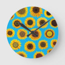 Buscar sunflower relojes de pared Amarillo