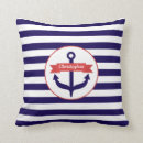 Buscar rayas del marinero cojines Ancla