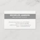 Buscar relaciones públicas tarjetas de visita Negocio