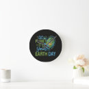 Buscar ecológico relojes de pared Día de la tierra
