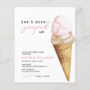 Buscar hielo 11x14 invitaciones Helado