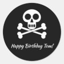 Buscar huesos cruzados pegatinas Blanco y negro