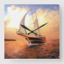 Buscar yate barco relojes de pared Océano