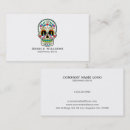 Buscar calaveras tarjetas de visita Retro