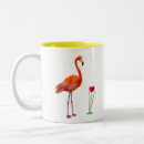 Buscar flamencos rosados tazas Monograma