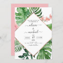 Buscar playa tropical boda invitaciones Acuarela