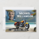 Buscar lago 11x16 invitaciones Motociclista