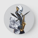 Buscar saxofón relojes de pared Musical