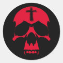 Buscar cráneo rojo pegatinas Gótico