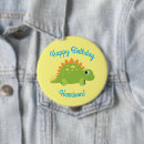 Buscar dinosaur chapas Cumpleaños