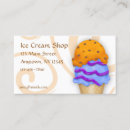 Buscar cono tarjetas de visita Tienda de helado