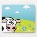Buscar vaca del dibujo animado alfombrillas de raton Vacas