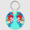 Buscar hawaianos llaveros Azul