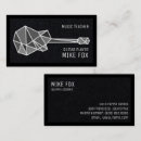 Buscar music teacher tarjetas de visita Guitarrista