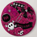 Buscar punk chapas Botones