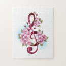 Buscar notas musicales puzzles Clef